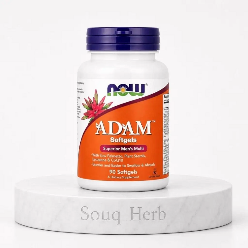 كبسولات جيلاتينية ادام مالتي فيتامين للرجال 90 كبسولة من سوق هيرب مصر - NOW ADAM Superior Men's Multi 90 Softgels from Souq Herb Egypt
