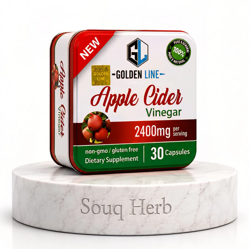 Apple Cider Vinegar 2400mg Golden Line - كبسولات خل التفاح جولدين لاين