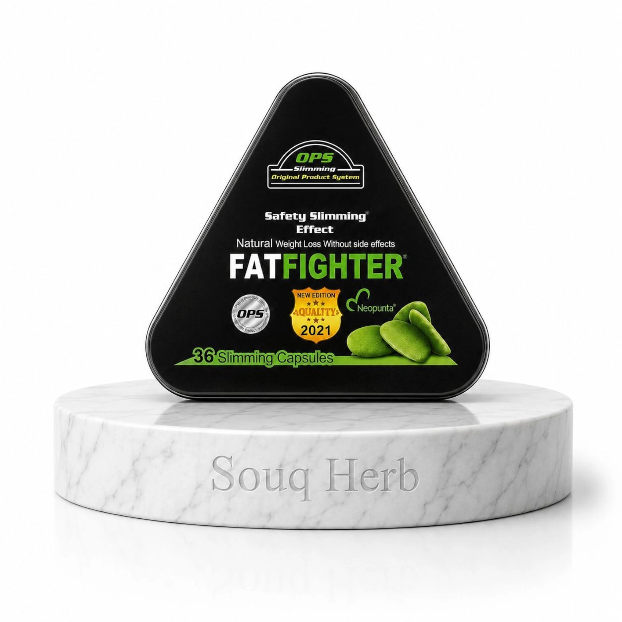 كبسولات فات فايتر للتخسيس وحرق الدهون 36 كبسولة من سوق هيرب مصر | OPS Fat Fighter natural slimming capsules 36 Capsules from Souq Herb Egypt
