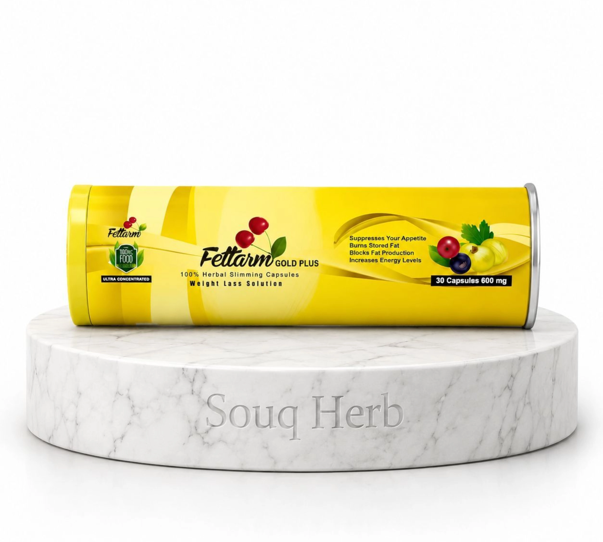 كبسولات فيتارم جولد بلس للتخسيس الأصلية في مصر من سوق هيرب | Fettarm Gold Plus slimming capsules from Souq Herb Egypt