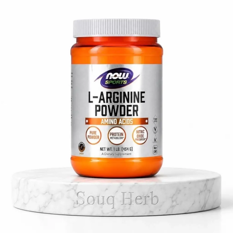 بودرة إل أرجينين نقي مجمع الأحماض الأمينية للرياضيين 454 جرام من سوق هيرب مصر - NOW Sports L-Arginine Powder amino acids pure powder 1 lb 454 g from Souq Herb Egypt