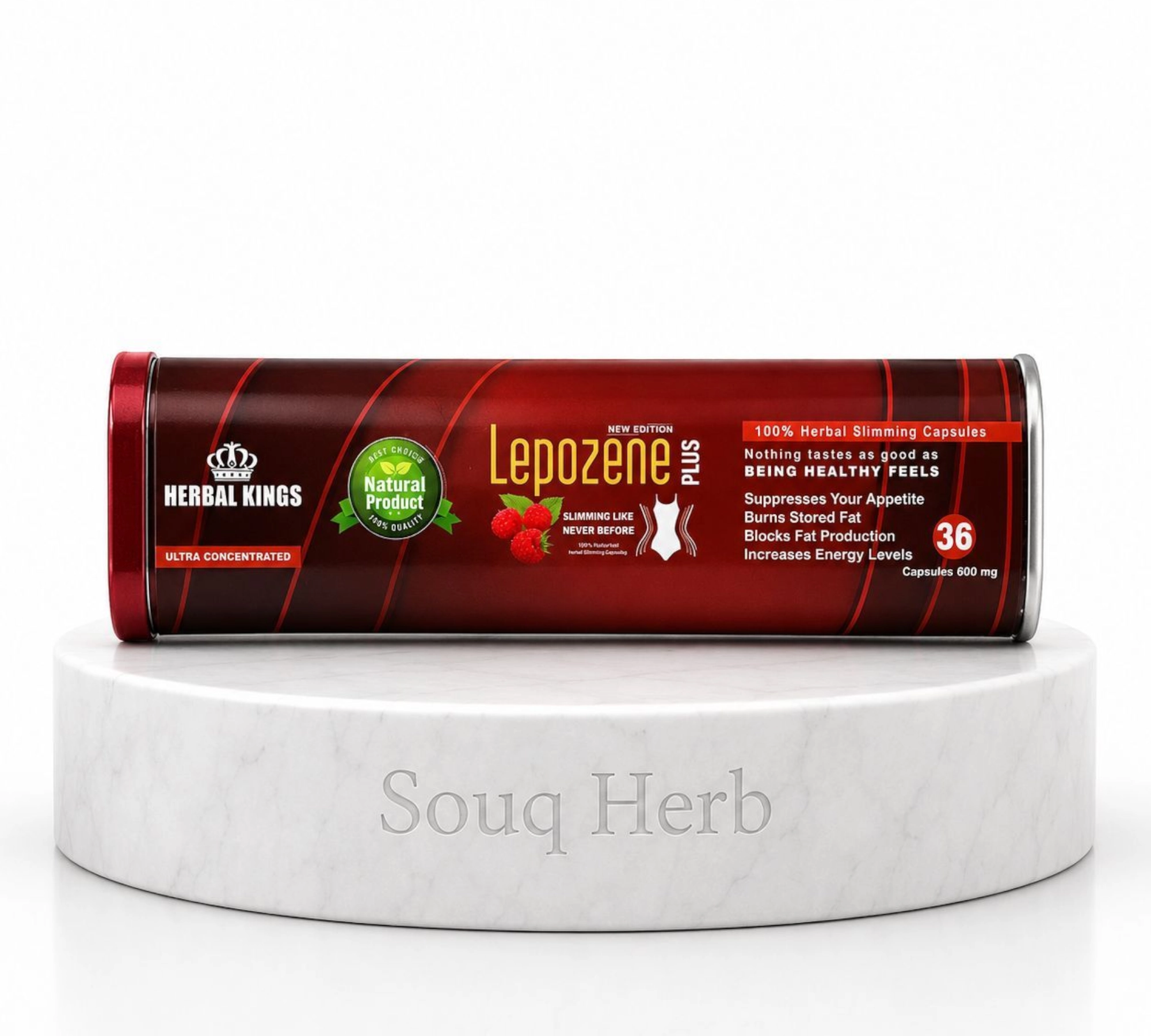 كبسولات ليبوزين بلس للتخسيس هيربال كينجس الأصلية في مصر من سوق هيرب | Herbal Kings Lepozene Plus slimming capsules from Souq Herb Egypt