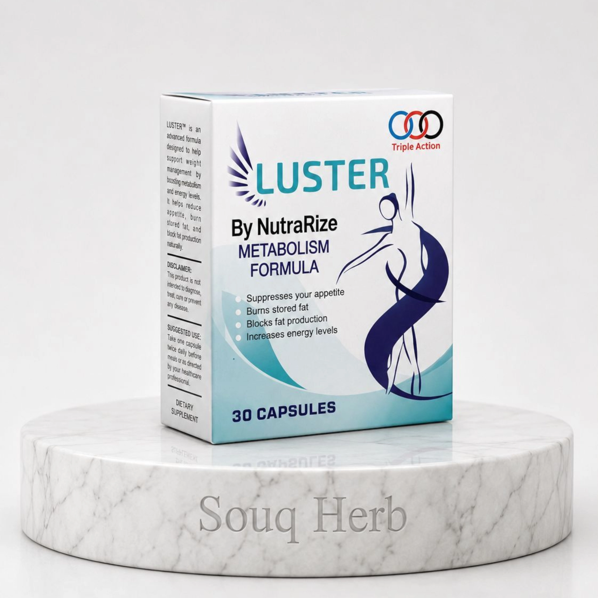 علبة كبسولات لاستر لحرق الدهون من نيوترايز (30 كبسولة) Luster Fat Burner Capsules by NutraRize (30 capsules