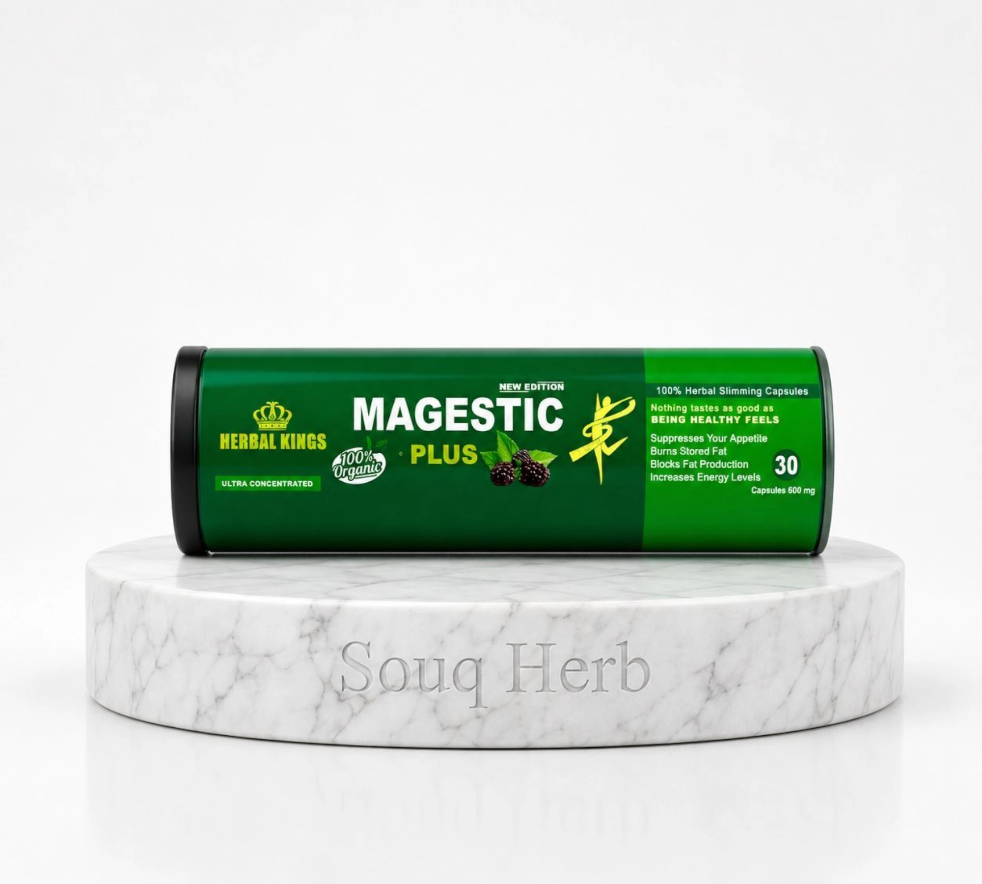 كبسولات ماجستيك بلس للتخسيس الأصلية في مصر من سوق هيرب | Herbal Kings Magestic Plus slimming capsules from Souq Herb Egypt