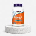 NOW Omega-3 Fish Oil 1000 mg Softgels Cardiovascular Support – كبسولات أوميجا 3 زيت السمك ناو فودز لصحة القلب