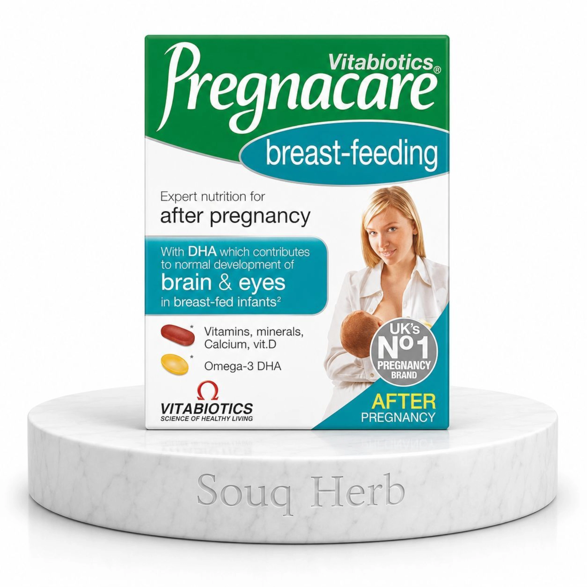فيتامينات بريجناكير للمرضعات Vitabiotics Pregnacare breast feeding مكمل مرحلة الرضاعة من متجر سوق هيرب مصر Souq Herb