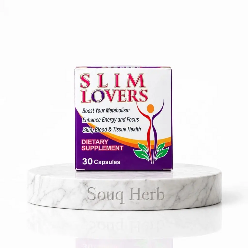 كبسولات سليم لوفيرز للتخسيس وحرق الدهون 30 كبسولة من سوق هيرب مصر | Slim Lovers 100% Herbal Slimming Capsules 30 Capsules from Souq Herb Egypt