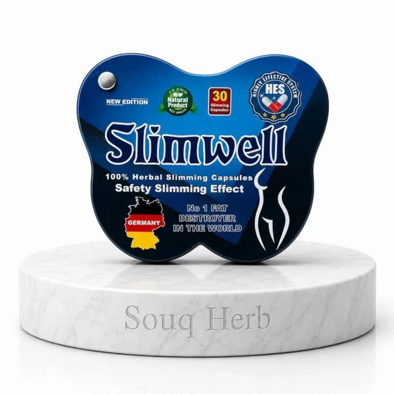 كبسولات سليم ويل للتخسيس وحرق الدهون الاصدار الجديد 30 كبسولة من سوق هيرب مصر - Slimwell New Edition herbal slimming capsules 30 Capsules from Souq Herb Egypt