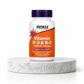 كبسولات فيتامرين د3 وك2 ناو فودز الأصلية في مصر من سوق هيرب | NOW Foods Vitamin D-3 & K-2 capsules from Souq Herb Egypt