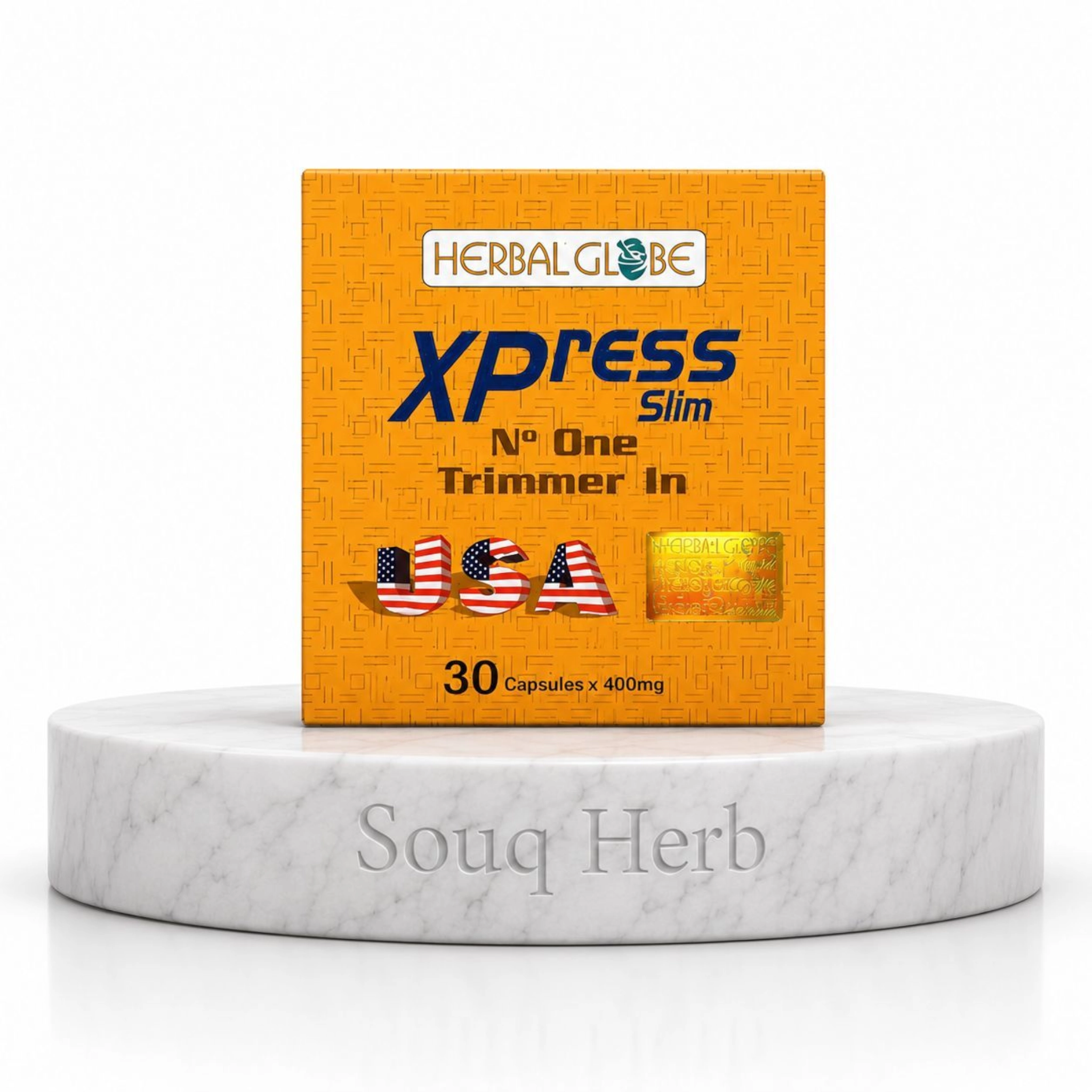 Herbal Globe Xpress Slim capsules for weight loss - علبة كبسولات إكسبريس سليم للتخسيس من سوق هيرب