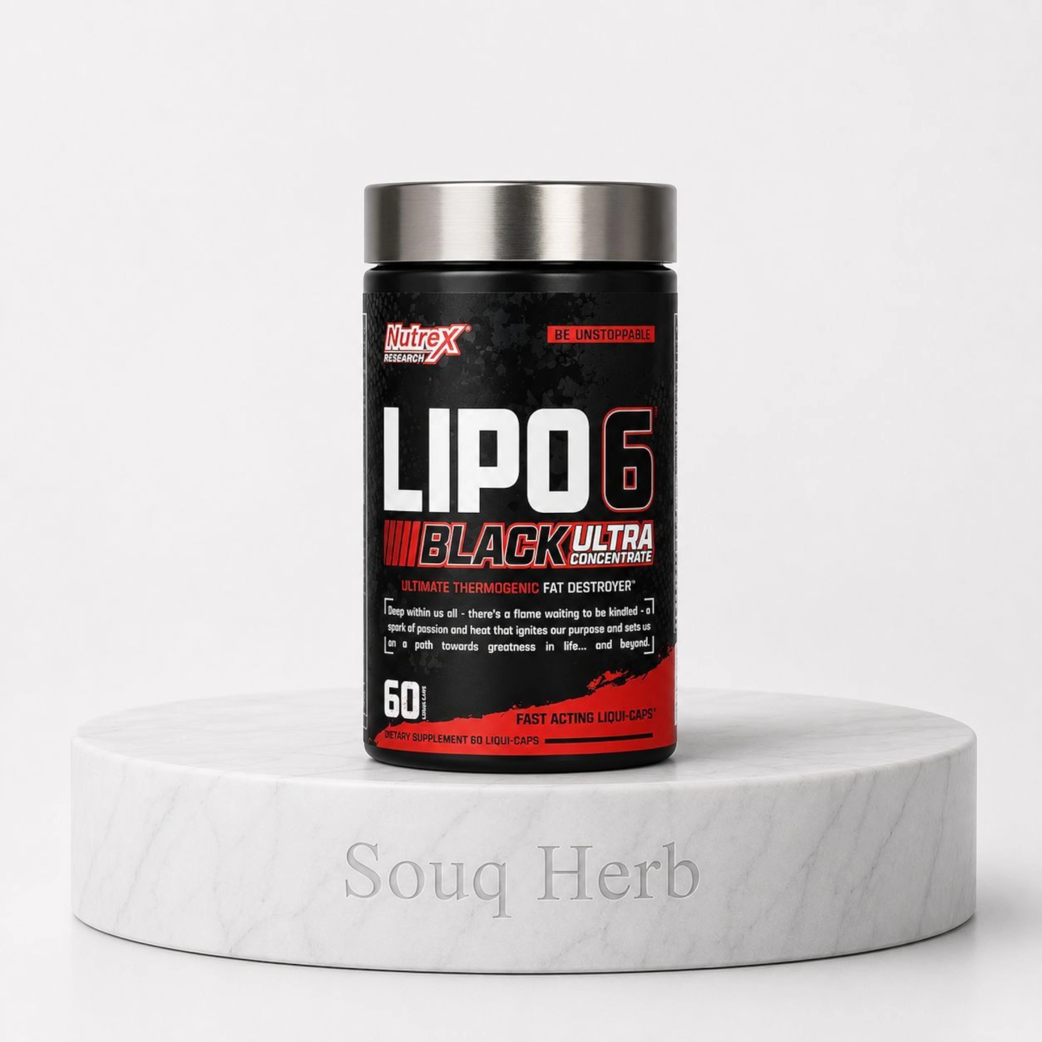 كبسولات تخسيس ليبو 6 بلاك حارق دهون - متجر سوق هيرب Lipo-6 Black Ultra Concentrate Souq Herb