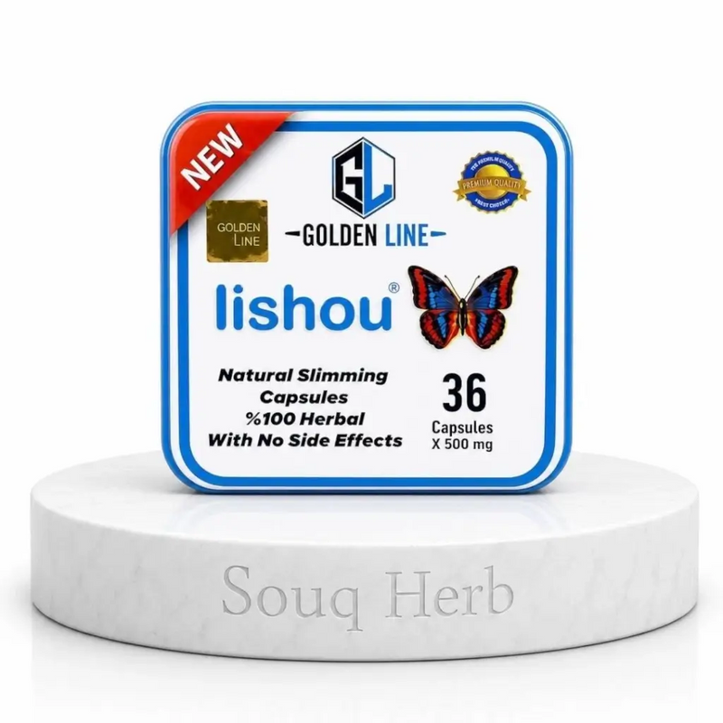كبسولات ليشو جولدن لاين للتخسيس الطبيعي 36 كبسولة من سوق هيرب مصر - Lishou Golden Line natural slimming capsules 36 Capsules from Souq Herb Egypt