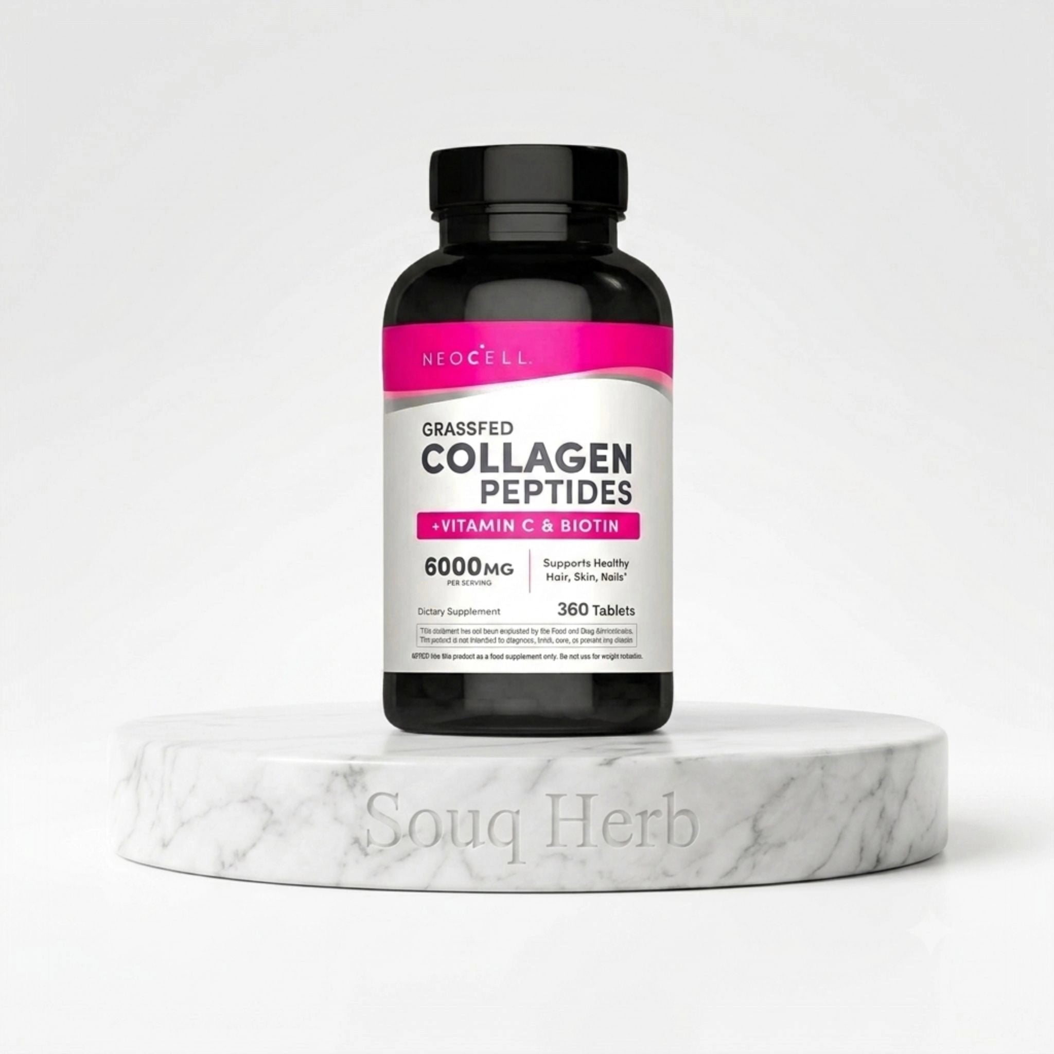 NeoCell Collagen Peptides 6000mg with Vitamin C & Biotin - حبوب كولاجين نيو سيل للبشرة والشعر