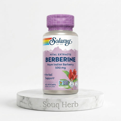 Solaray Berberine 500mg Veggie Capsules - كبسولات بربرين سولاري 500 ملجم